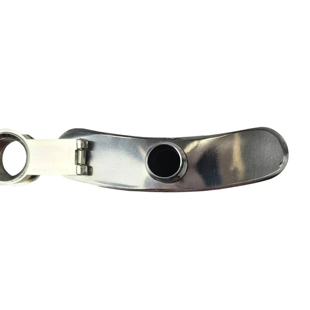 Chester Creek Polished Stainless Steel‎ 8 oz Hip Flask Model 26 Silver Twist Cap